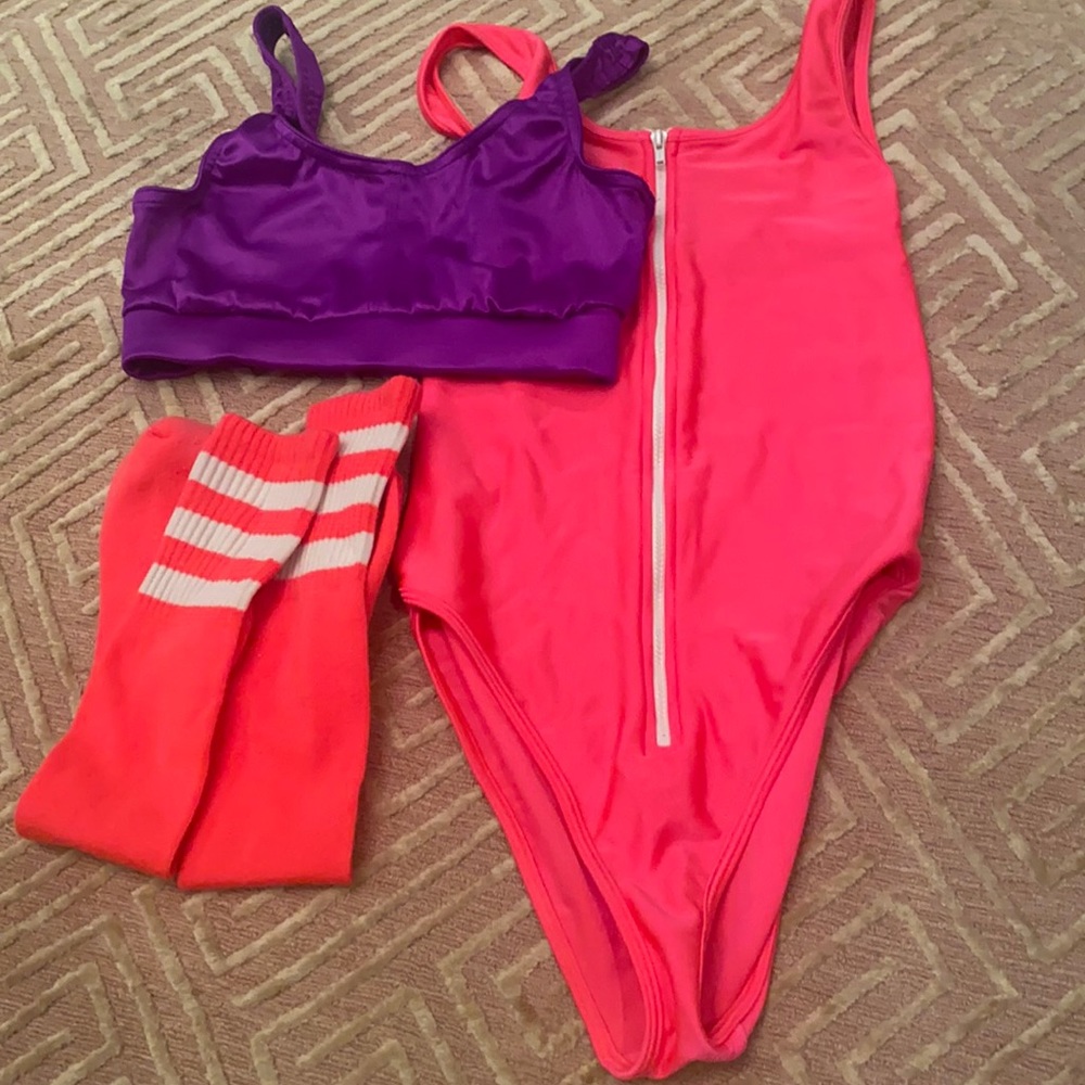 Custom workout Barbie costume